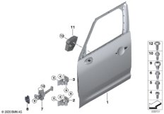 Дверь Пд, петли/ограничитель двери