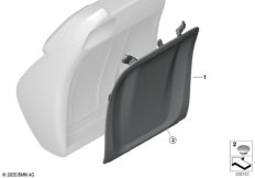 Сид.Пд накладка на задн.пан.спинки сид.