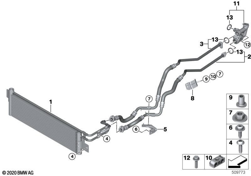 Радиатор охл.масла КПП/трубопр.масл.рад.