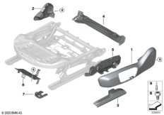 Накладка переднего сиденья с э/приводом