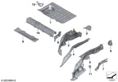 Брызговик Зд/детали днища