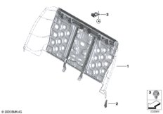 Каркас подушки базового сиденья Зд