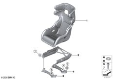 Сиденье гоночного автомобиля