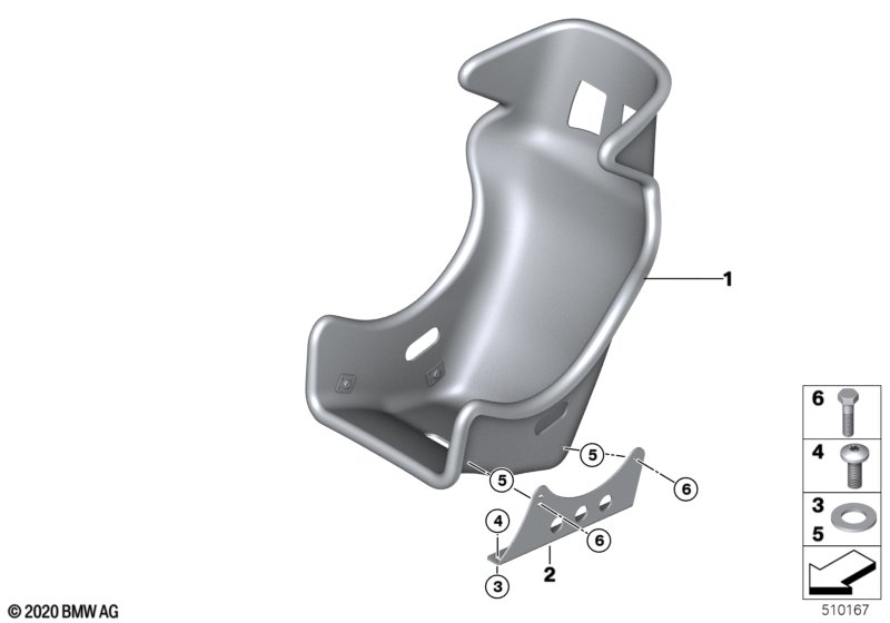 Деталь сиденья такси
