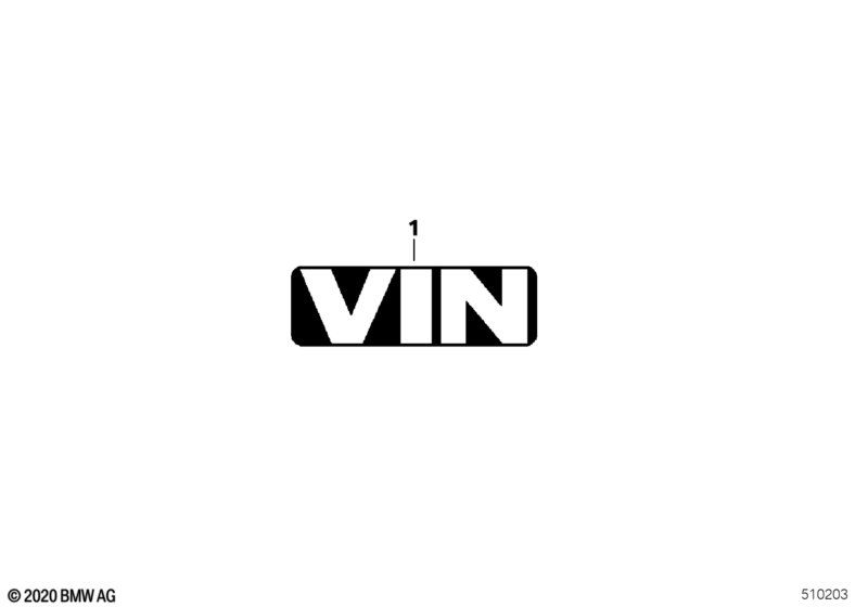 Надпись VIN