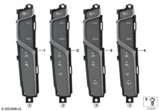 Панель управления в центральной консоли