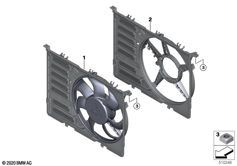 Кожух вентилятора-дополнительн.элементы