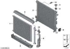 Крепеж радиатора охлаждающей жидкости