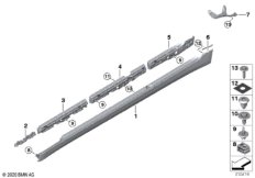 Накладка порог / арка колеса