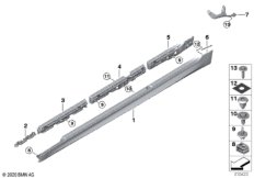 Накладка M порог / арка колеса