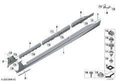 Накладка M порог / арка колеса