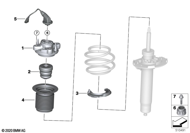G-seria M2/M3/M4 Верхняя опора амортизационной стойки Л