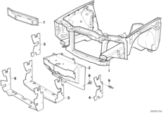 детали передка кузова