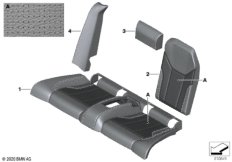 Инд.обивка заднего сиденья, климат-кожа