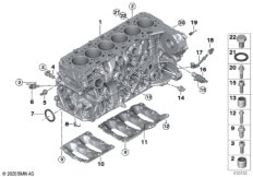 Блок цилиндров/дополнительные элементы