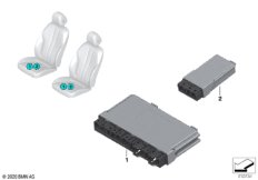 Блок управления модуля сиденья