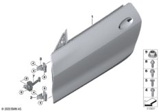 Дверь Пд, петли/ограничитель двери