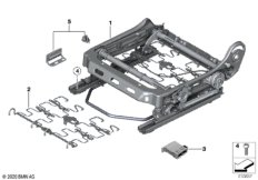 Каркас подушки переднего сиденья