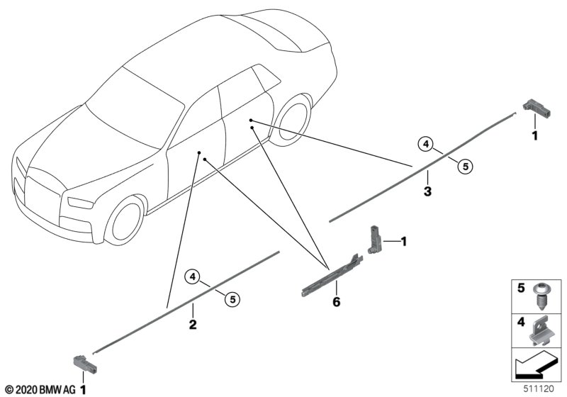 Светодиодный модуль / световод дверей