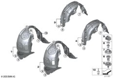 Защитный кожух колесной ниши