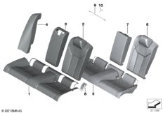 Набивка и обивка базового сиденья Зд