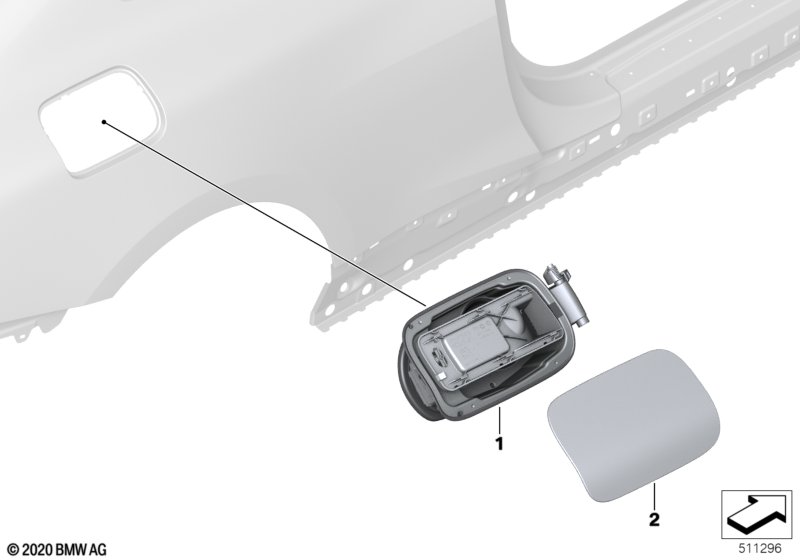 Заслонка заливного отверстия