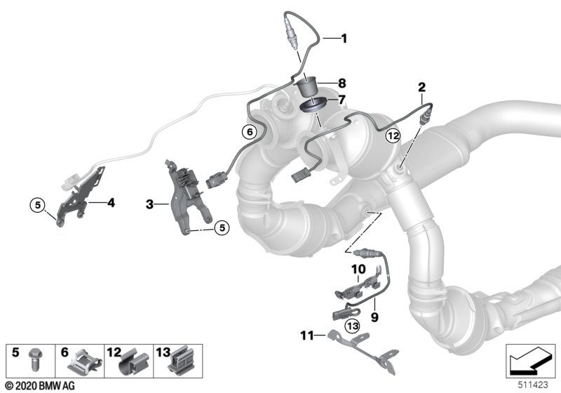 Регулирующий лямбда-зонд  N63B