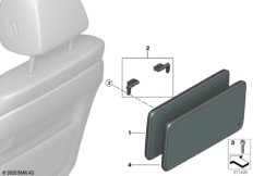 Монитор в задней части салона