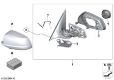 Наружное зеркало заднего вида (S760A)