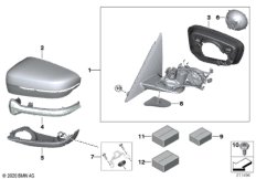 Наружное зеркало заднего вида (S760A)