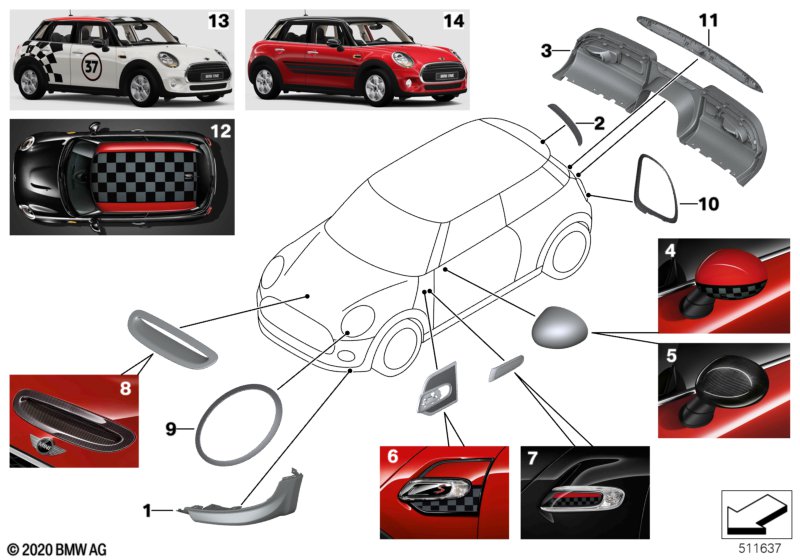 JCW аэродинам.принадлежности - F5x