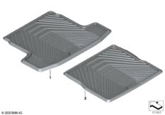 Фасонный коврик для багажника