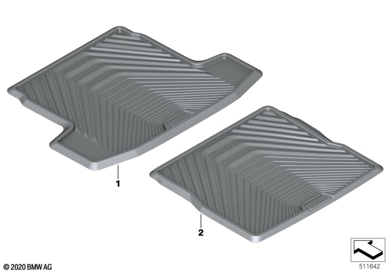 Фасонный коврик для багажника