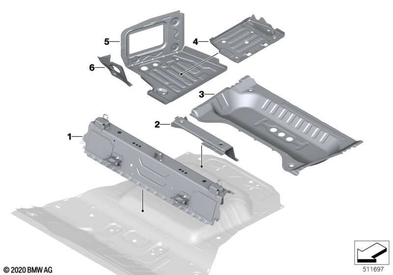 Дополнит.элементы пола багажника
