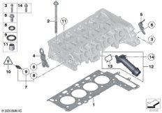 Головка блока цилиндров-доп.элементы