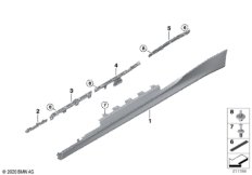 Накладка порог / арка колеса
