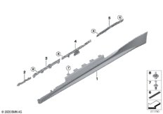Накладка M порог / арка колеса