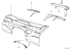 Детали щитка передка