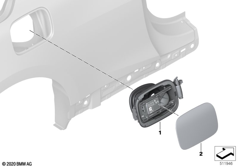 Заслонка заливного отверстия