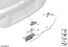 Система замков багажной двери