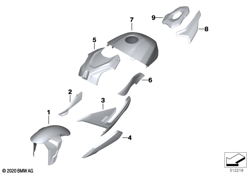 Окрашенные детали YN3H Lightwhite немет.
