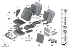 Набивка и обивка сиденья пов.комф.Зд