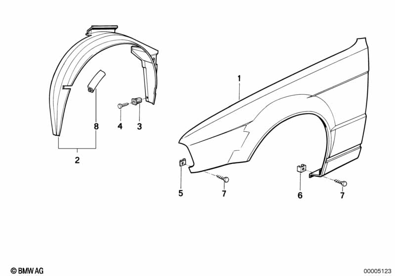 E34 Крыло Л Пд