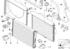 Радиатор водян.охлажд./кожух вентилятора