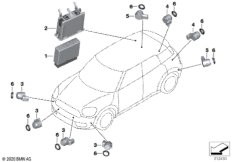 Сигнализация авар.сближен.при парк.(PDC)