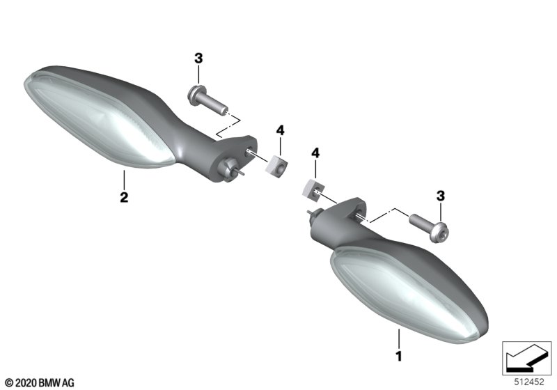 С/д фонарь указателя поворота Пд