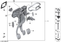 ZB Fusshebelwerk M Uebertotpunktfeder
