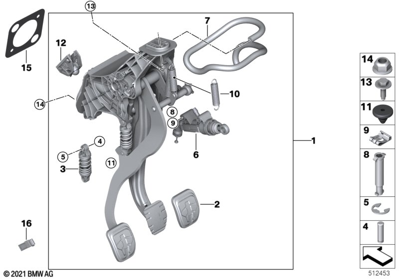 ZB Fusshebelwerk M Uebertotpunktfeder