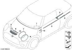Наружные накладки/дек.решетки I