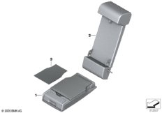 Задн.сид., средн.подлокотник баз.сиденья